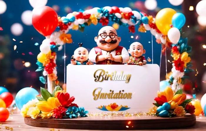 Fun and Cartoon 3D Birthday Invitation Card Slideshow
